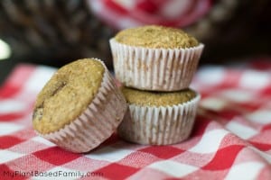 Cherry Muffins that are whole wheat and vegan.