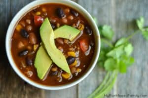 This plant-based diet approved Taco Soup is perfect all year long. If you need a vegan and gluten-free soup recipe try this one!