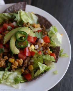 This Plant-Based Taco Salad is a family favorite. Choose your favorite ingredients and customize your taco salad to your tastes.