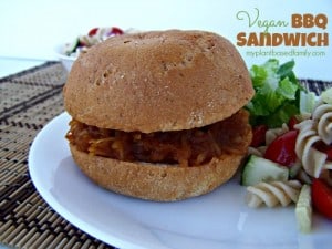 Vegan BBQ Sandwich...You'll never guess the secret ingredient!
