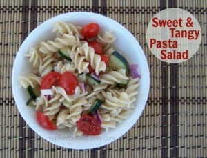 Sweet and Tangy Gluten-Free Pasta Salad is picnic perfect