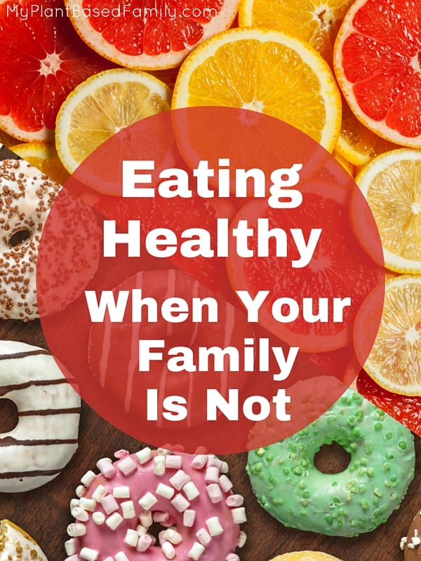 Trying to eat healthy by yourself is hard. 6 Tips to help you eat healthy when your family is not. 