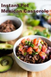 The Instant Pot Mexican Casserole will amaze your family and impress your guests! This should be your go to plant-based recipe for your Instant Pot.