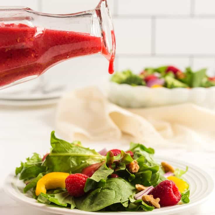 oil-free raspberry salad dressing