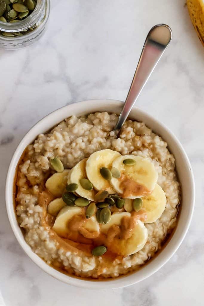 Instant Pot Oatmeal with banana 