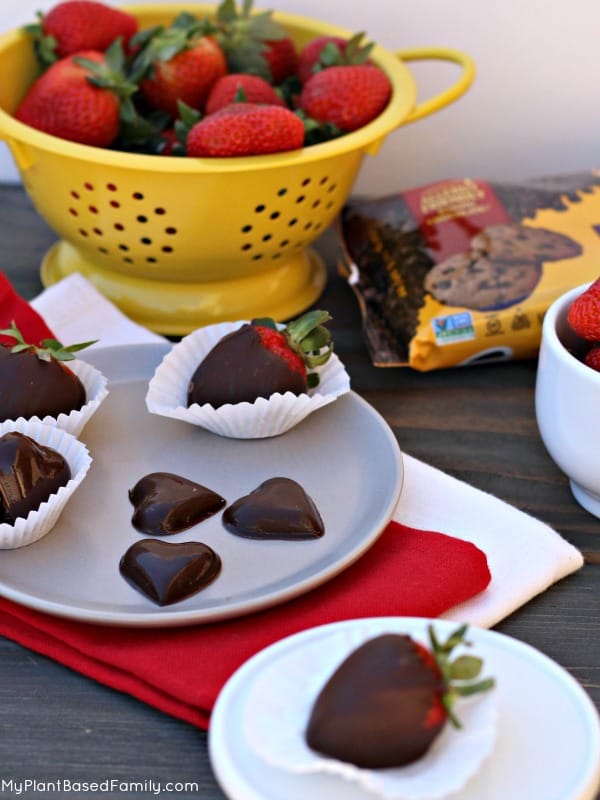 Dairy-Free Chocolate Hearts that are top 8 free.