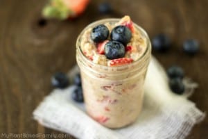 Need a quick, easy and healthy breakfast? Overnight Oats is vegan (plant-based) option will simplify your mornings. Use GF oats for a gluten-free version.