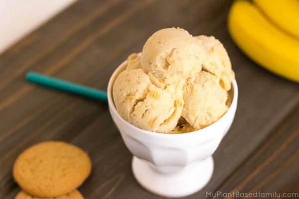 Banana Pudding Ice Cream has all of the flavor of traditional banana pudding but it's dairy-free!
