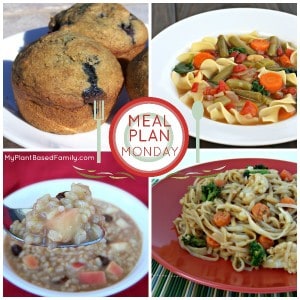 Meal Plan Monday with a plant-based meal plan! Almost gluten-free too.