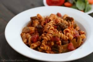 Try this Busy Night Pasta recipe! It's simple and fast! Make a pasta dinner tonight in the Instant Pot!