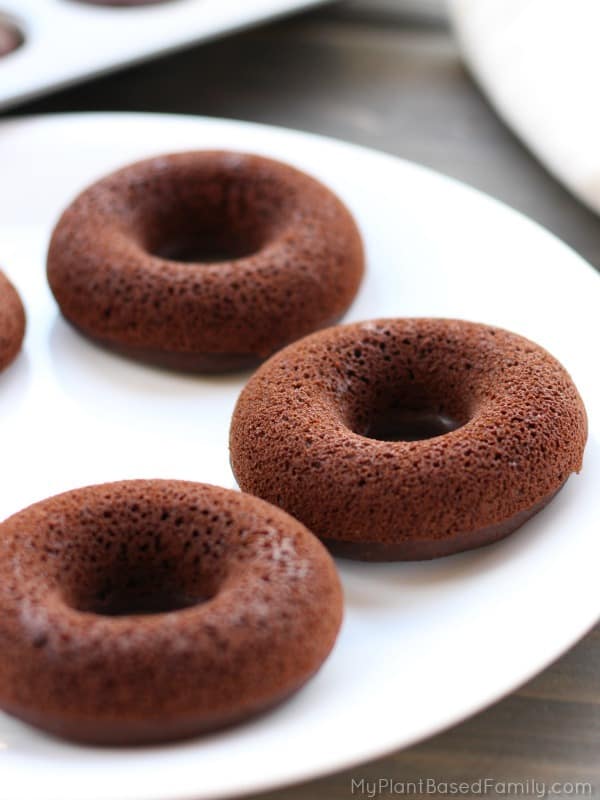 Gluten-Free and Vegan Double Chocolate Baked Donuts