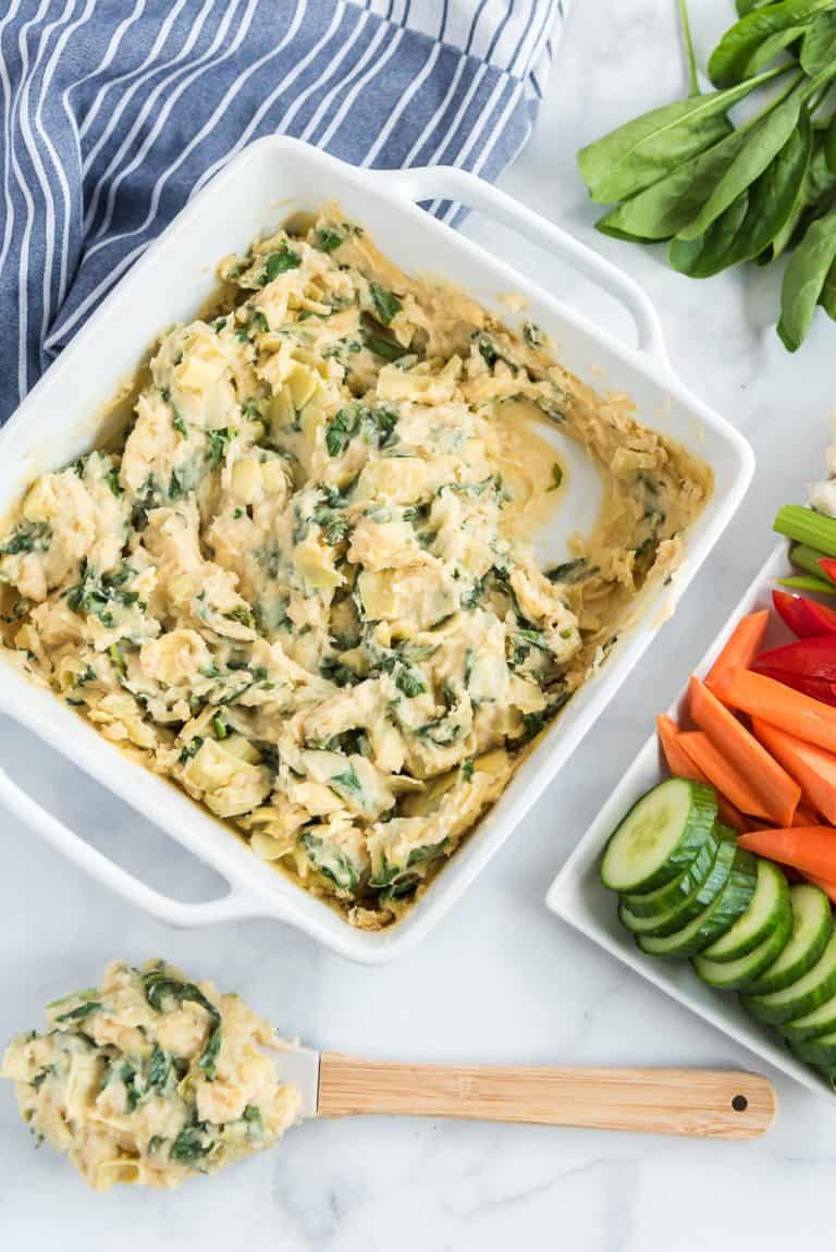 Vegan Spinach Artichoke Dip My PlantBased Family