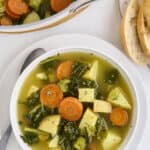 vegan potato kale soup